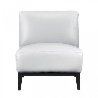 Fauteuil d'appoint Murdock en cuir argenté | Fauteuil D'appoint Murdock En Cuir Argenté