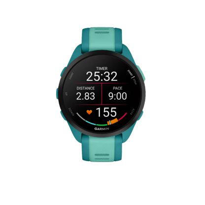 Garmin Forerunner® 165 Montre Gps Intelligente - Suivi De La Santé Avec Écran Amoled - Turquoise/aqua