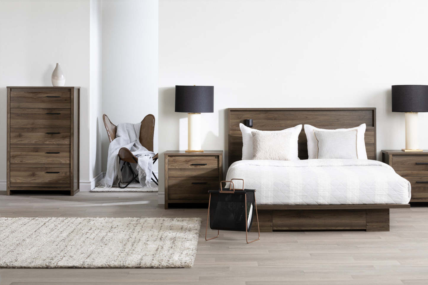 Commode Tao à 5 tiroirs - Noyer naturel | Commode Tao 5 Tiroirs - Noyer naturel | D83G89QP