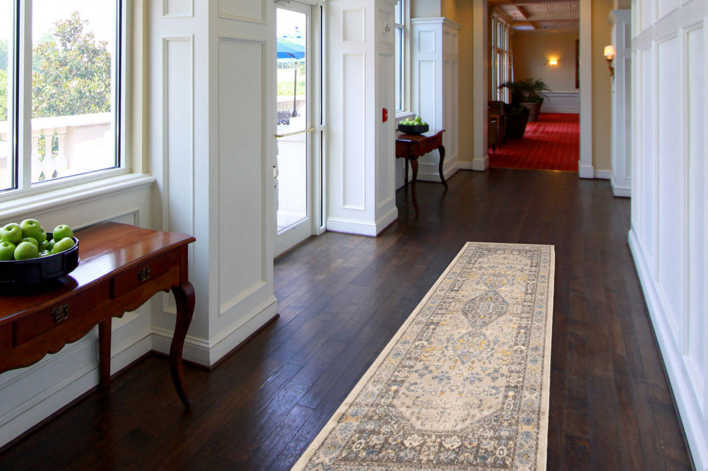 Tapis Sabra Bleu - 2'7 x 8'0|Carpette Sabra bleu - 2 pi 7 pox 8 pi 0 po| D28Q7IQY