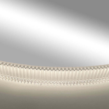 Miroir LED Collection Reflections - Argent|Miroir rectangulaire de la collection Reflections éclairé à DEL - argenté