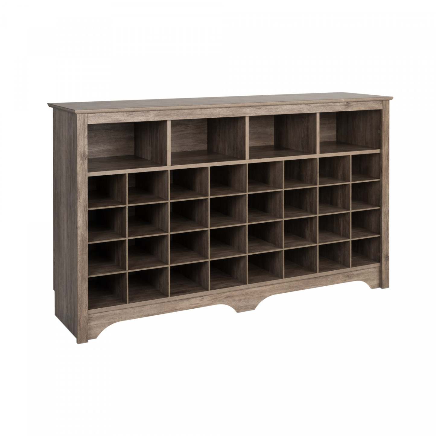 Shoe Cubby Console - Drifted Grey|Console à compartiments pour chaussures - gris délavé
