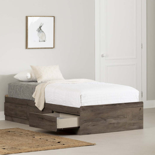 Lit simple Hazen Mates - Chêne d'automne | D83GRSY5