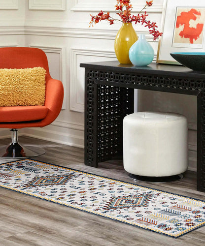 Tapis gris gypsy lavable en machine - 2'6 x 8'0|Carpette Gypsy grise lavable à la machine - 2 pi 6 po x 8 pi 0 po|D86FW52F