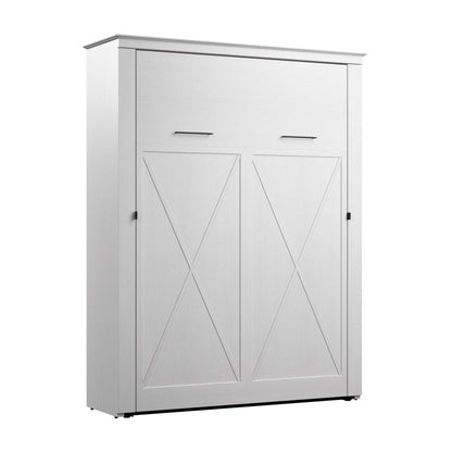 Bestar Key West 69 W Queen Murphy Bed - Blanc chêne solide|Grand lit escamotable Key West de Bestar de 69 po (L) - blanc chêne solide