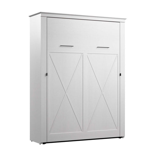 Bestar Key West 69 W Queen Murphy Bed - Blanc chêne solide|Grand lit escamotable Key West de Bestar de 69 po (L) - blanc chêne solide