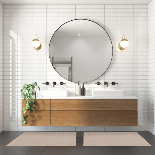 Carpette Bellezza taupe 2'2 x 3'0 - Ensemble de 2|Carpette Bellezza taupe 2 pi 2 po x 3 pi 0 po - D21P8WL3