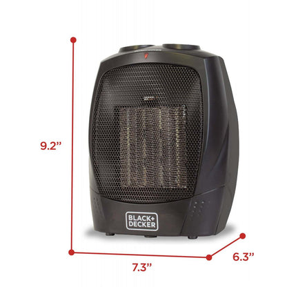 Black+Decker 9.2 Mini radiateur portable | Mini radiateur portatif Black+Decker de 9,2 po
