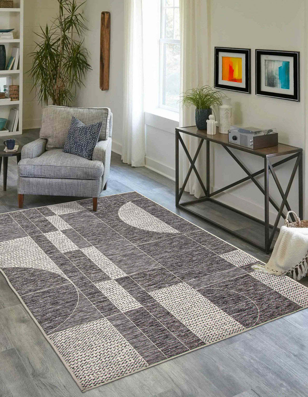 Tapis Bodhi gris - 5'0 x 8'0|Tapis d'aire Bodhi gris - 5 pi 0 po x 8 pi 0 po