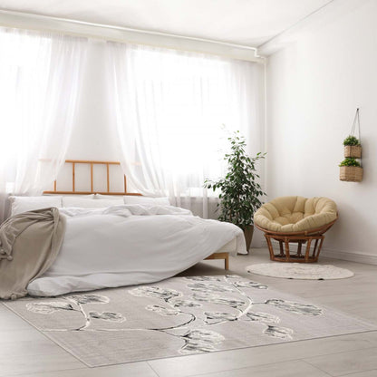 Tapis Ameeka Gris 5'3 x 7'7|Carpette Ameeka grise 5 pi 3 po x 7 pi 7 po|D86FAUCS