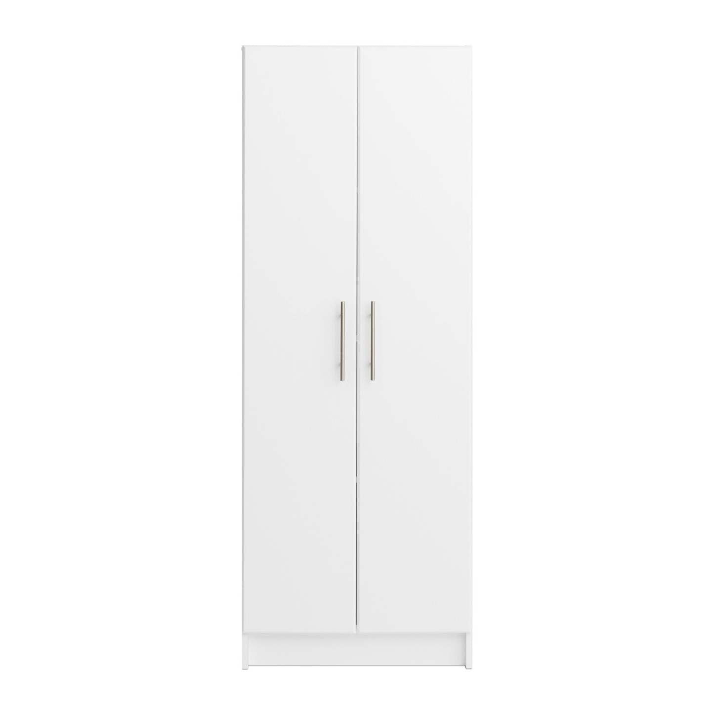 Armoire de rangement profonde Elite avec tablettes fixes et réglables - Blanc|Armoire profonde de rangement Elite avec tablettes fixes et réglables - blanche
