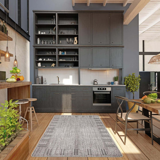 Carpette Joni grise - 3 pi 3 po x 4 pi 7 po