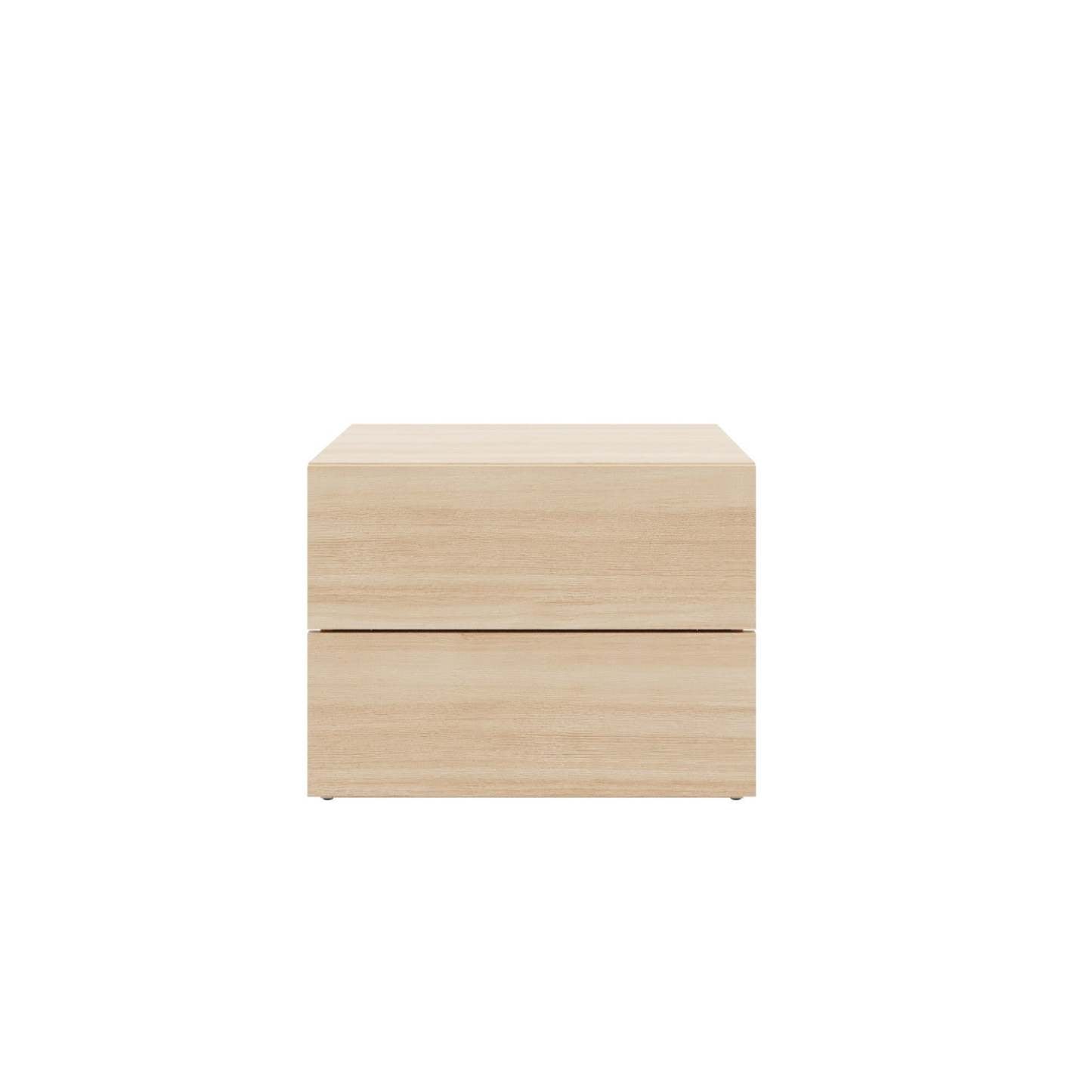 Nordika James Nightstand with 2-Drawers - Natural Blonde Oak|Table de nuit James Nordika à 2 tiroirs - chêne blond naturel