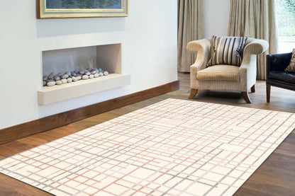 Tapis Taite crème-argent - 3'11 x 5'7|Carpette Taite crème-argent - 3 pi 11 po x 5 pi 7 po| D29WJN1J