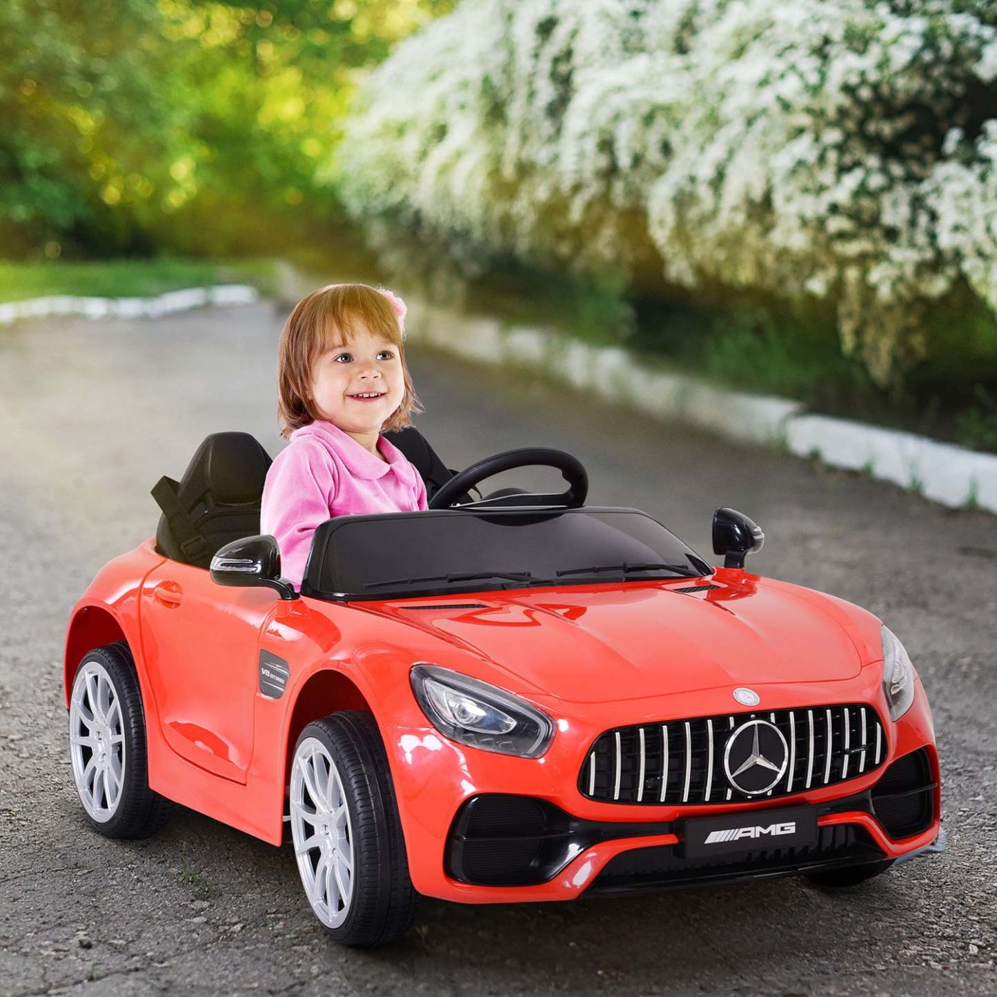 Aosom Voiture Pour Enfants Sous Licence 12 V Avec Télécommande, Roue De Suspension, Vitesse réglable