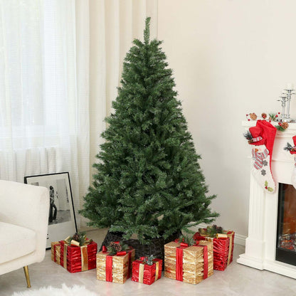 Homcom Sapin De Noël Artificiel De 6 Pieds Avec Ouverture Automatique, Base En Acier, Vert|Homcom Sapin De Noël Artificiel De 6 Pieds Avec Ouverture Automatique, Base En Acier, Vert