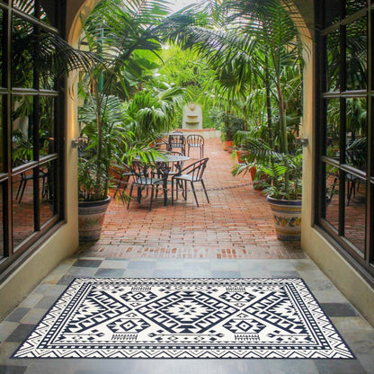 Gaia Blue 6'7 x 9'6 Area Rug|Carpette Gaia bleue 6 pi 7 po x 9 pi 6 po|D86FWRT9