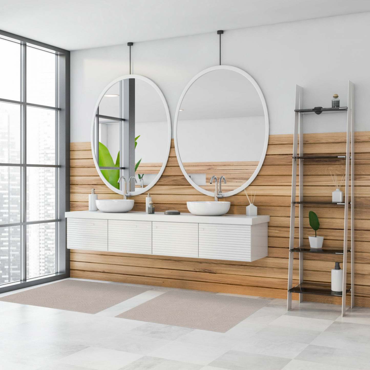 Bellezza gris clair 2'2 x 5'0 tapis d'aire - S de 2|Carpette Bellezza gris clair 2 pi 2 po x 5 pi 0 po - Ensemble de 2|D21JMRLE