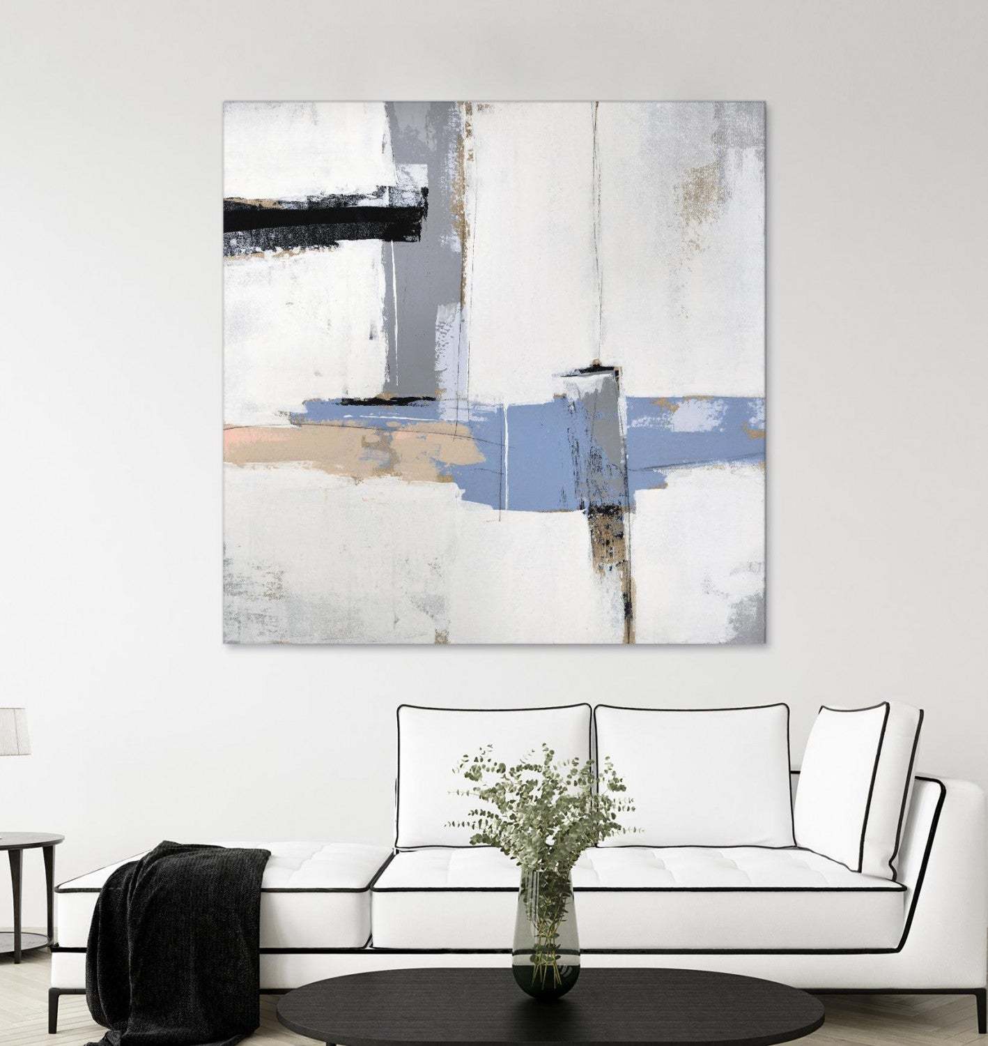 Œuvre murale géante « Broken Edges I » 72 x 72