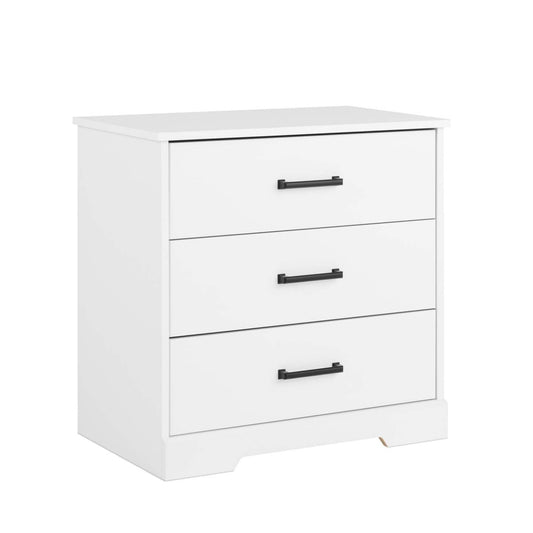 Prepac Rustic Ridge Farmhouse 3-Drawer Nightstand - White|Table de nuit champêtre Rustic Ridge de Prepac à 3 tiroirs - blanche
