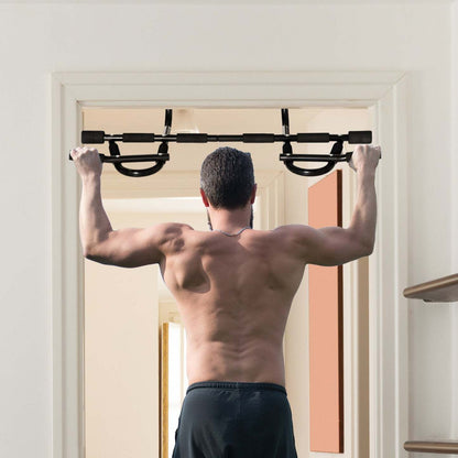 Soozier Barre de Traction pour Porte, Barre à Menton Multifonctionnelle, Équipement d'Exercice pour Porte pour Salle de Sport à Domicile | Homcom Barre de Traction pour Porte, Barre à Menton Portable, Barre de Trempage Multifonctionnelle P