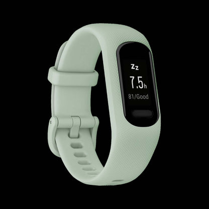 Garmin Vivosmart® 5 Montre Connectée Gps - Suivi D'activité Avec Boîtier Noir Et Bracelet En Silicone Cool Mint
