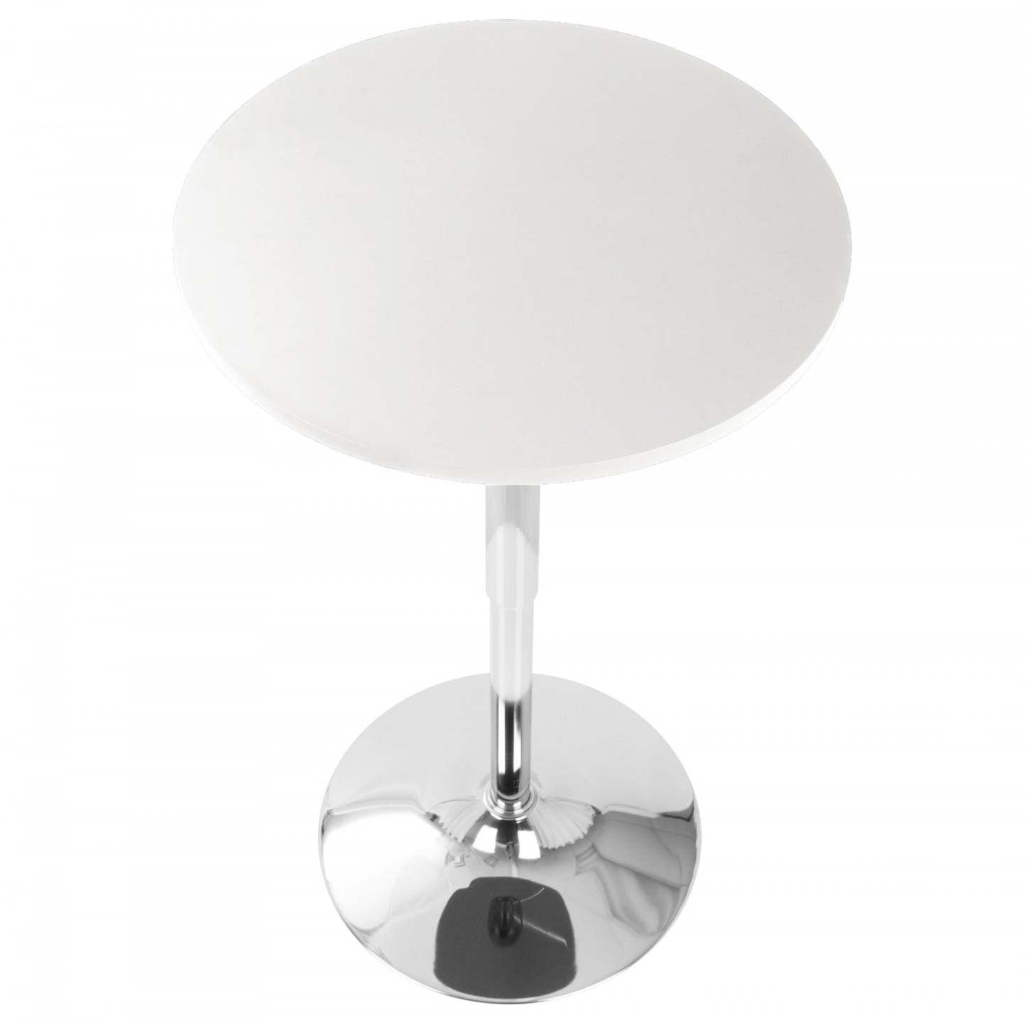 LumiSource Réglable Contemporain Bar Dining Pub Table - Blanc|Table réglable contemporaine pour bar, salle à manger ou pub - blanche