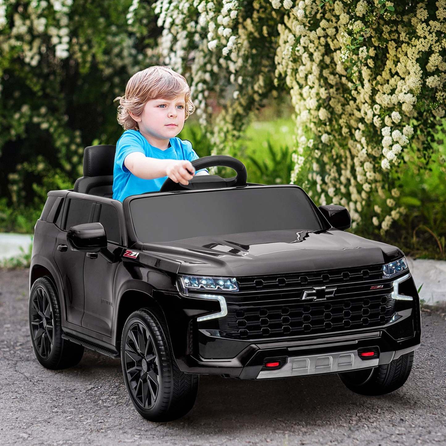 Aosom Voiture Électrique Sous Licence Chevrolet Tahoe 12 V Pour Enfants, Voiture À Piles Avec Télécommande, 3 Vitesses | Aosom Chevrolet Voiture Electrique Sous Licence 12 V Pour Enfants Avec Télécommande, Klaxon, Cadeau