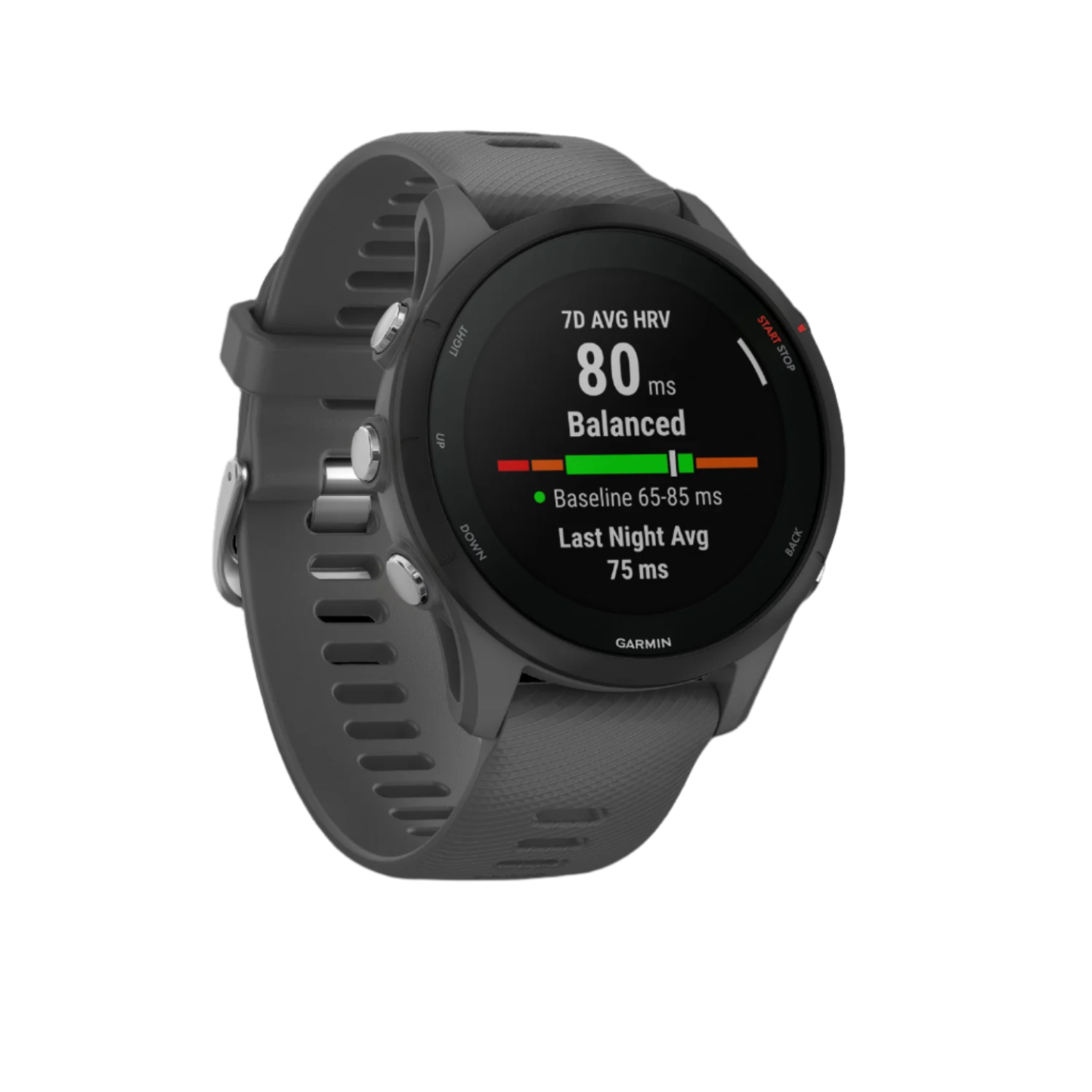Garmin Forerunner® 255 Gps Smartwatch - Daily Health Monitoring W/ 14-day Battery Life - Slate Gray|Montre Intelligente Gps Garmin Forerunner® 255 - Suivi De La Santé Quotidienne Avec Une Autonomie De B