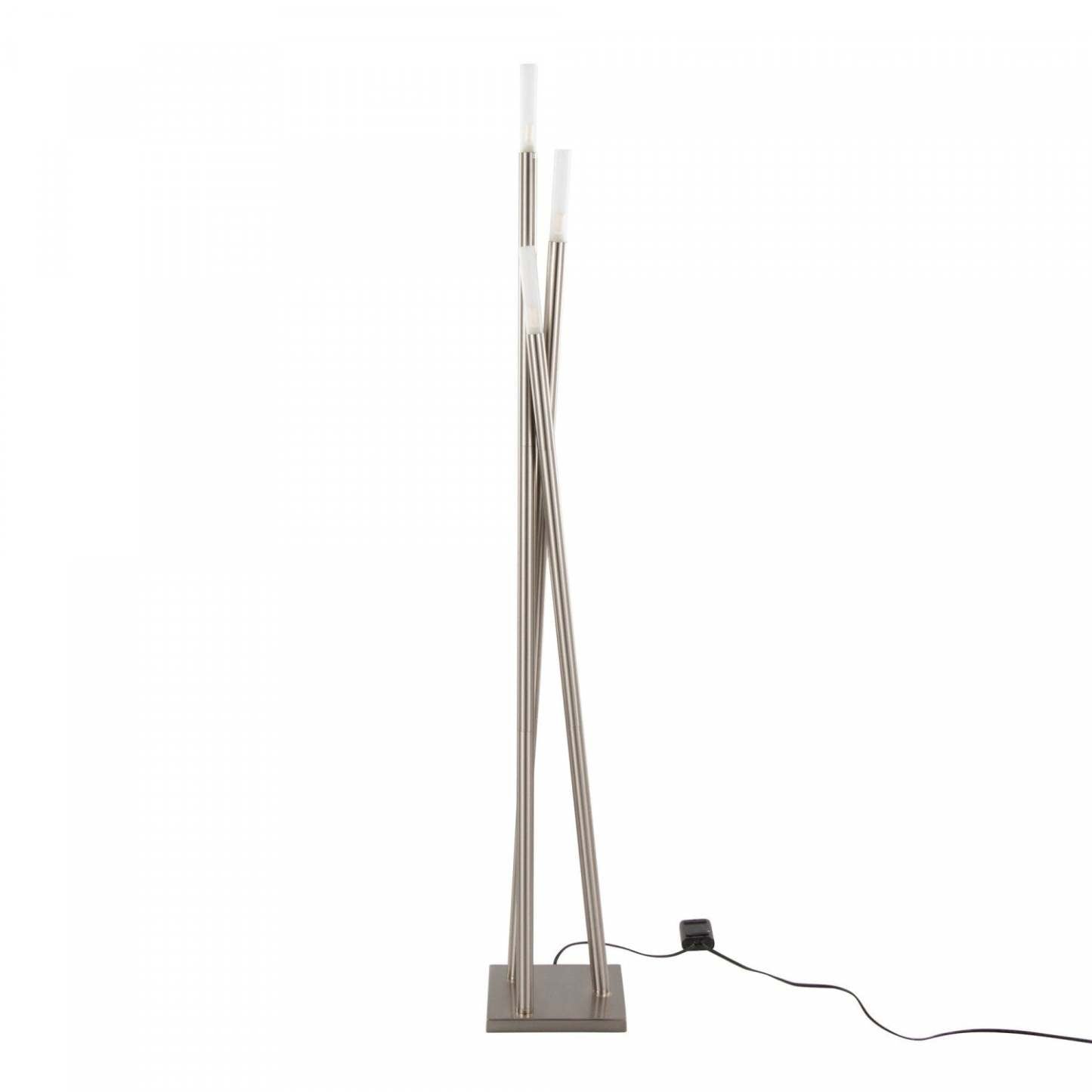 LumiSource Icicle Contemporary Brushed Nickel Floor Lamp|Lampe à pied contemporaine Icicle en nickel brossé