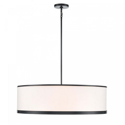 Luminaire d'îlot High Street 8 lampes 30 po, noir | Luminaire d'îlot à 8 lampes High Street de 30 po, noir