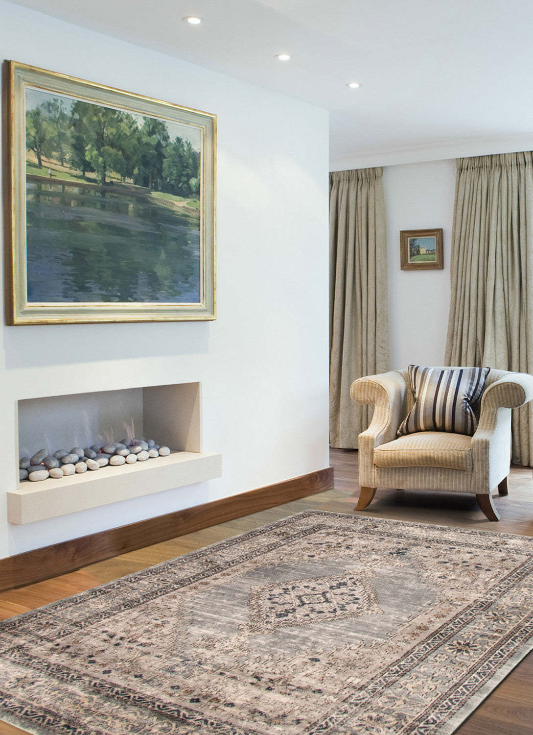 Carpette Octavian Bijar bleu - 5 pi 3 po x 7 pi 3 po| D2BERW28