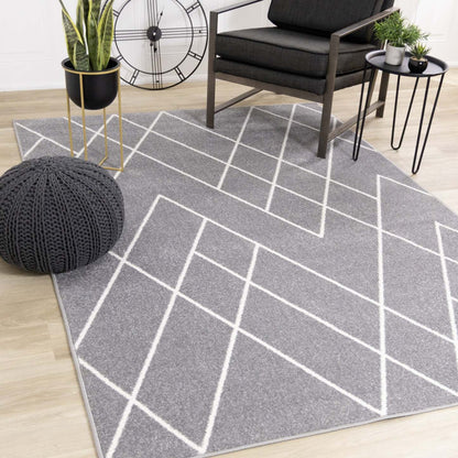 Carpette Covington à motifs de lignes géométriques - 5 pi 3 po x 7 pi 7 po