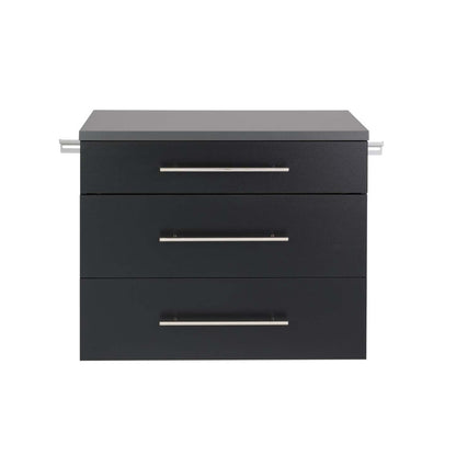 Hangups 3-Drawer Base Storage Cabinet - Black|Armoire de plancher HangUps à 3 tiroirs avec rangement - noire