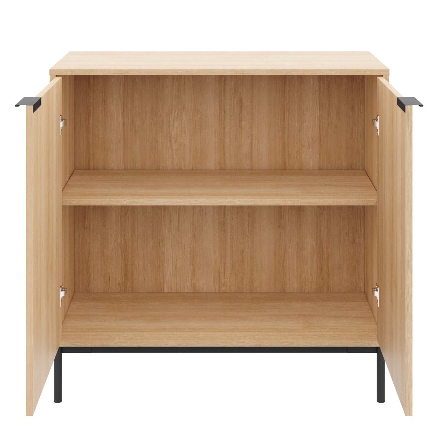 Armoire de rangement Nordika Slim à 2 portes - Chêne blond naturel | Armoire de rangement mince Nordika à 2 portes - chêne blond naturel