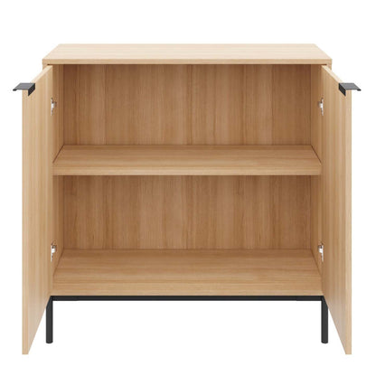 Armoire de rangement Nordika Slim à 2 portes - Chêne blond naturel | Armoire de rangement mince Nordika à 2 portes - chêne blond naturel