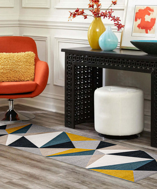 Gemma Multi-Colour Machine Washable Area Rug - 2'6 x 8'0|Carpette Gemma multicolore lavable à la machine - 2 pi 6 po x 8 pi 0 po|D86FQ5GL