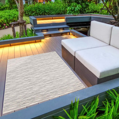 Tapis Eadda gris clair 6'7 x 9'6 | D86FIFD8