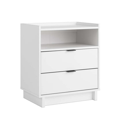 Prepac Simply Modern 23.75 2-Drawer Nightstand - White|Table de nuit Simply Modern de Prepac de 23,75 po à 2 tiroirs - blanche
