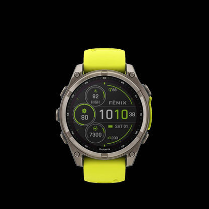 Garmin Fēnix 8 Solar Sapphire Smartwatch 47mm - Gps, Compas, Gyroscope Et Altimètre Barométrique | Montre Connectée Garmin Fēnix 8 Solar Sapphire 47mm - Gps, Boussole, Gyroscope Et Altimètre Barométrique