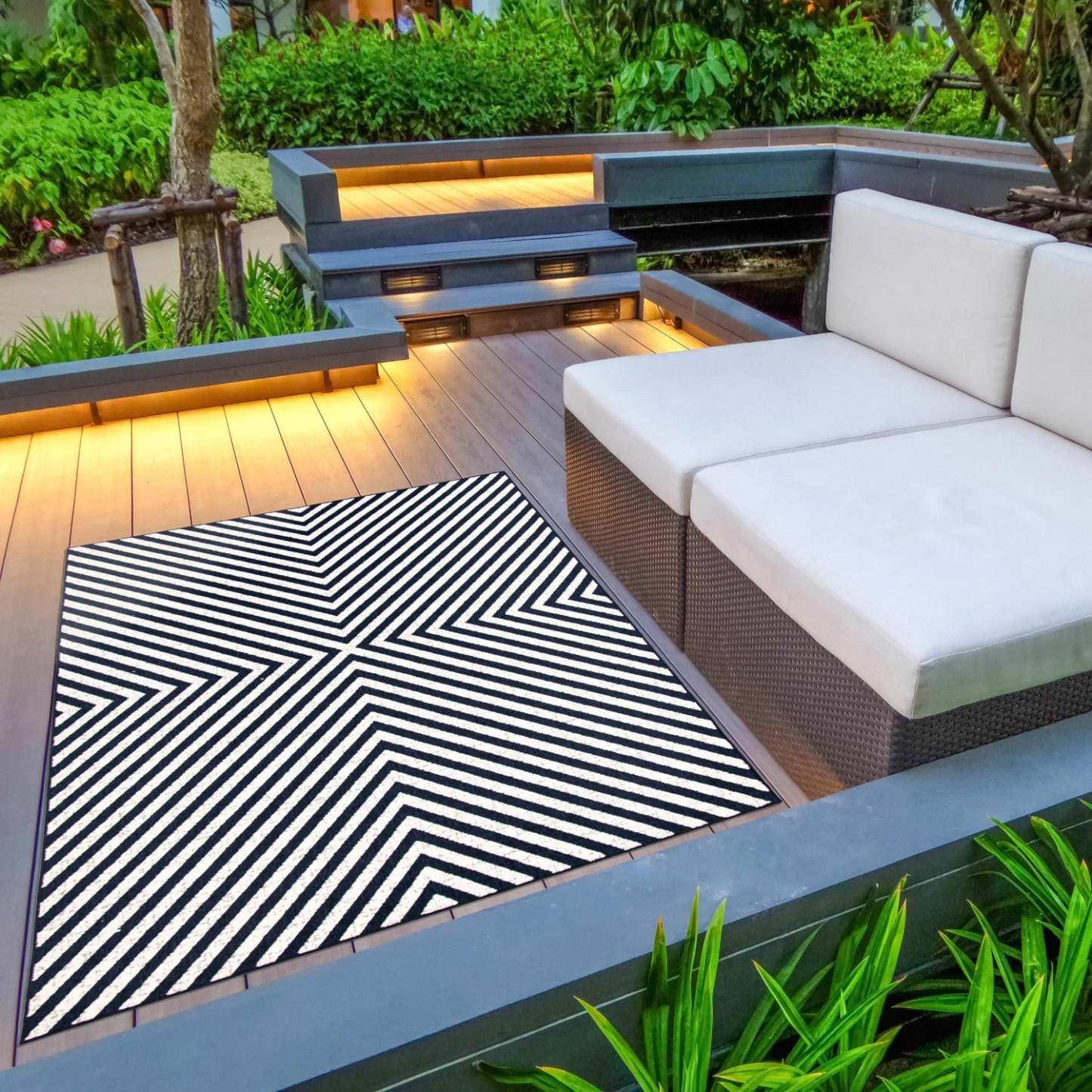 Tapis Dodie Bleu-Ivoire 6'7 x 9'6|Carpette Dodie bleueivoire 6 pi 7 po x 9 pi 6 po|D86FQY8A