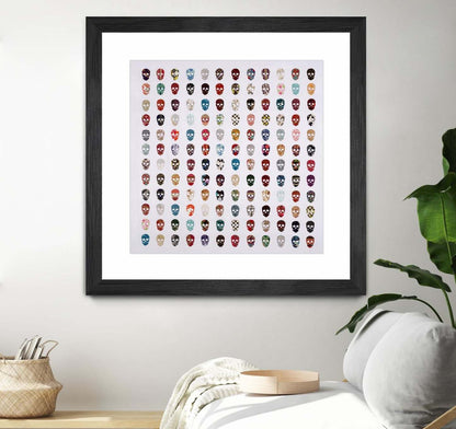 Magnifique Foule Matted and Framed Black 30x30 Wall Art|Œuvre d'art murale encadrée noire et mate « Magnifique Foule » 30 x 30