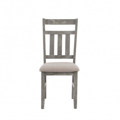 Turino Fabric Weathered Grey Dining Chair - Set of 2|Chaise de salle à manger Turino en tissu gris vieilli - ensemble de 2