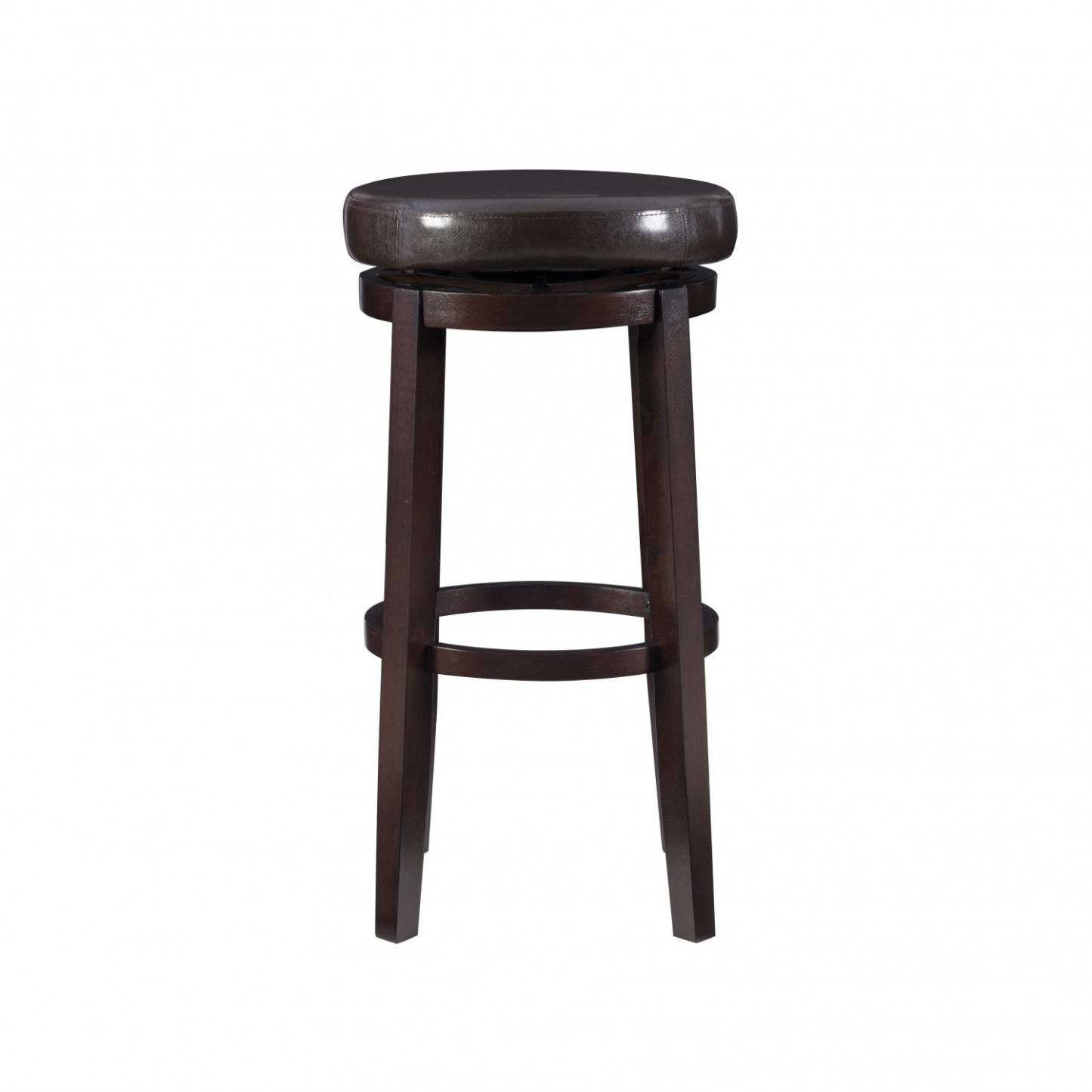 Tabouret de bar Maya en simili cuir - Marron|Tabouret bar Maya en similicuir - brun
