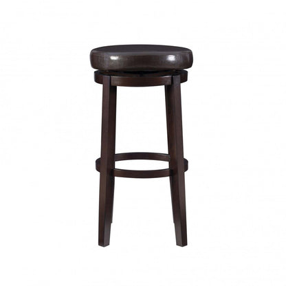 Tabouret de bar Maya en simili cuir - Marron|Tabouret bar Maya en similicuir - brun