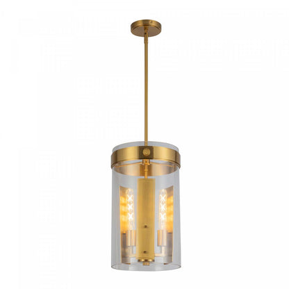 Luminaire suspendu Dahlia à 3 lumières, lampe en laiton brossé | Suspension Dahlia A 3 lampes, Laiton Brosse