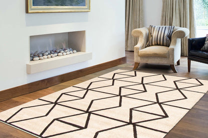 Anandi Ivory-Brown Area Rug - 3'11 x 5'7|Carpette Anandi ivoire-brune - 3 pi 11 po x 5 pi 7 po| D2AVRPXS