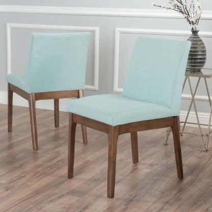Ensemble de 2 chaises de salle à manger Anastasia avec revêtement en tissu - Menthe | Lot De 2 Chaises De Salle À Manger Anastasia Avec Revêtement En Tissu - Couleur Menthe