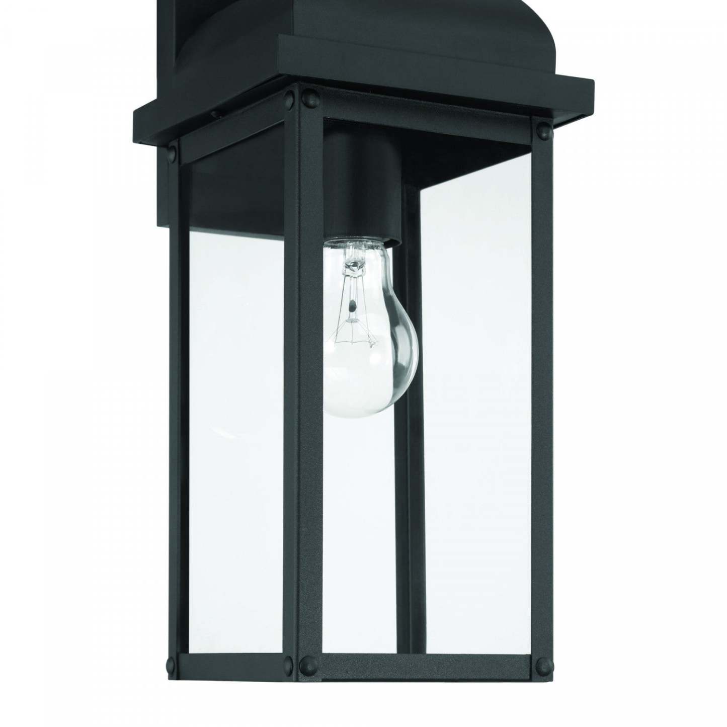 Madrid 1 Light Outdoor Wall Sconce 23.4, Black Lamp | Applique Murale D’exterieur Madrid A 1 lampe De 23,4 po, Noir