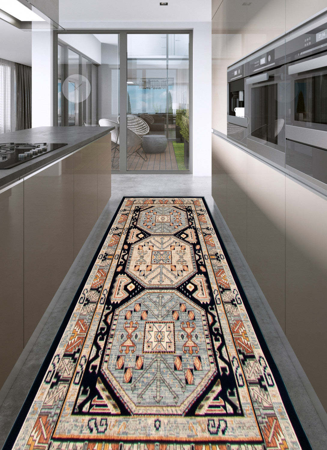 Tapis Quincy bleu marine - 2'8 x 10'0 | D2AWVR66